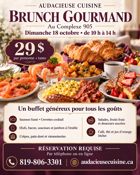 Brunch gourmand